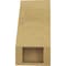 Ekena Millwork 5-inch W x 6-inch D x 10-inch H Ridgewood Rough Cedar Woodgrain TimberThane Knee Brace, Primed BRCUR05X06X10RIDRCPR - alternate 2
